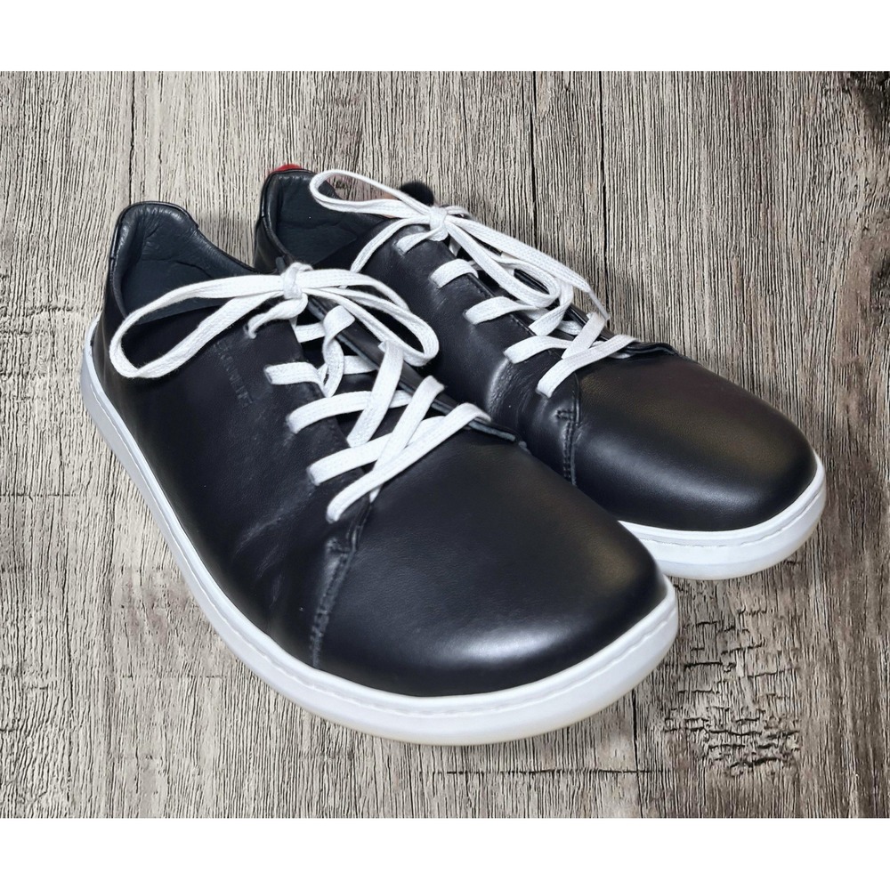 Skinners Black Leather Sneakers Size 10 Men's